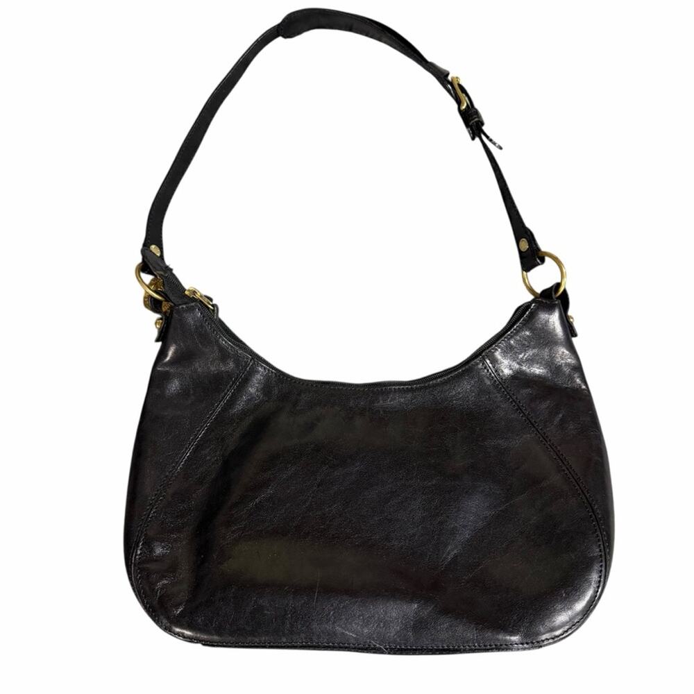 Vintage Brahmin Black Leather and Toasted Almond Women's Handbag Set - Picture 3 of 15